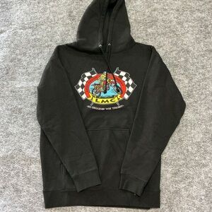 Loser Machine Y2K Skater Company Black Graphic Hoodie Size L